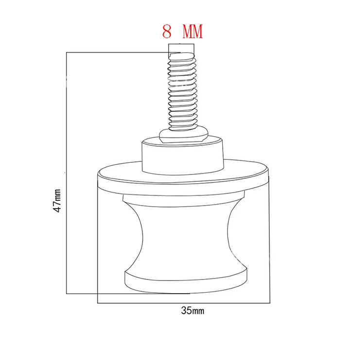 Brand-New High Quality Motorcycle M8 Swingarm Spools Slider Stand Screws 8MM for Kawasaki Z 900 Z900 Z900RS Z900SE 2017 - 2023